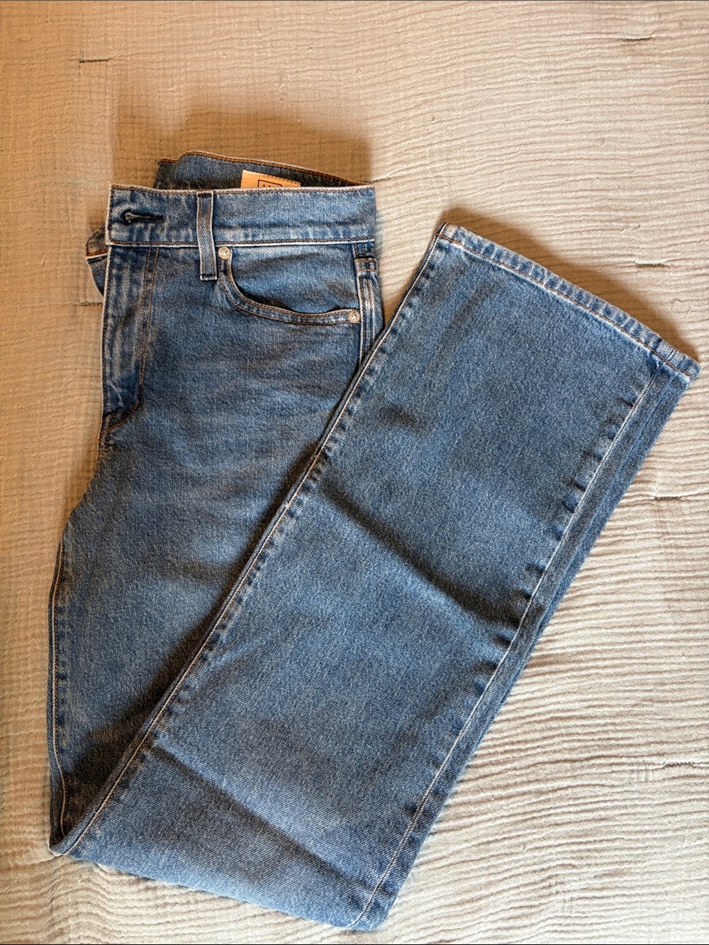 AYR Women's Boot Cut Jeans in Medium Blue Denim